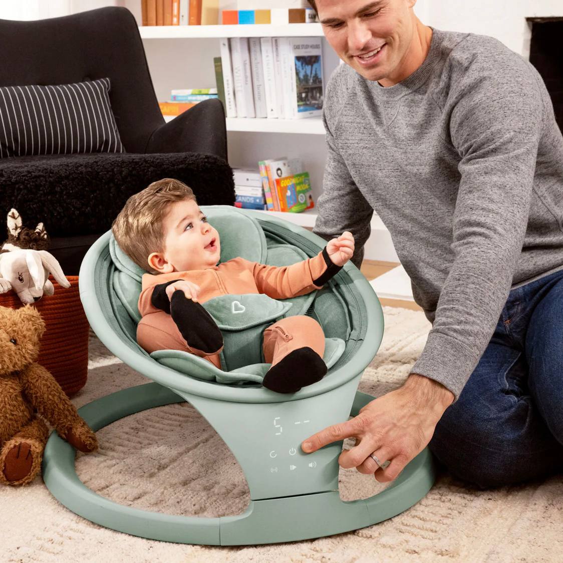 Vibration Baby Swing Bluetooth enabled